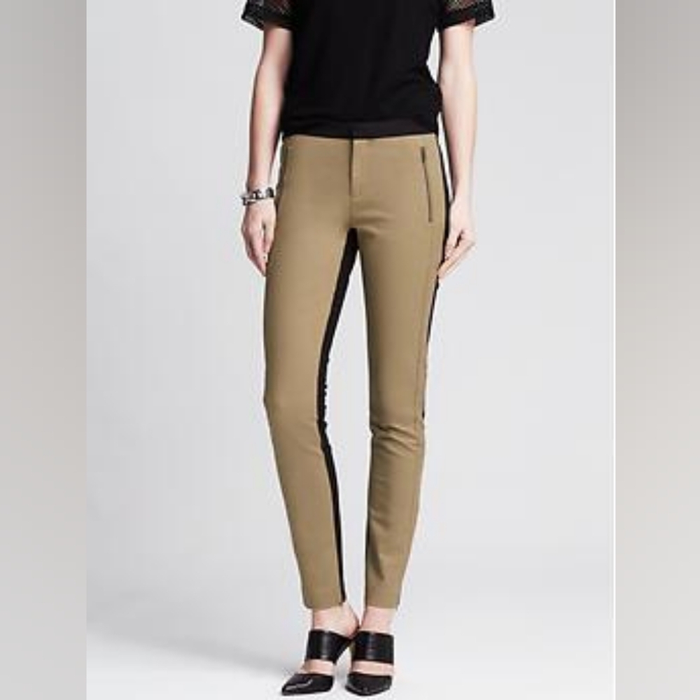 Skinny Two Tone Pants